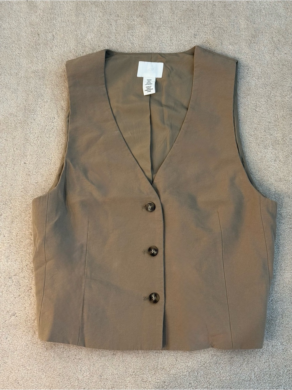 H&M Women’s Vest Tan Beige